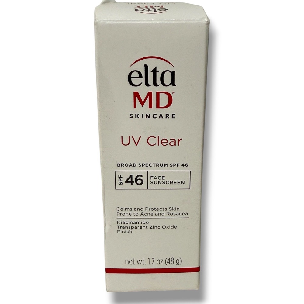 EltaMD Sunscreen UV Clear SPF 46 Niacinamide Zinc Oxide Acne Skin 1.7‎ oz New